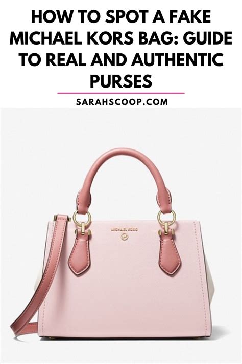 how can you spot a fake michael kors purse|real michael kors purse.